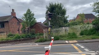 Nantwich Newcastle Road Level Crossing  Cheshire [upl. by Lomasi]