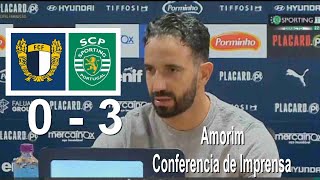 ruben amorim conferencia de imprensaFamalicão 0 vs 3 Sporting 26102024 [upl. by Zusman209]