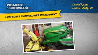 Project Showcase  Lazy Mans Snowblower Attachment [upl. by Annagroeg]