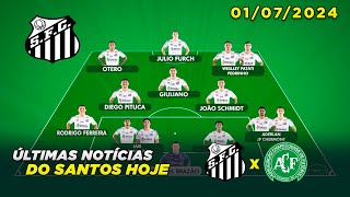 Santos x Chapecoense  últimas notícias do Peixe  01072024 [upl. by Anaynek53]