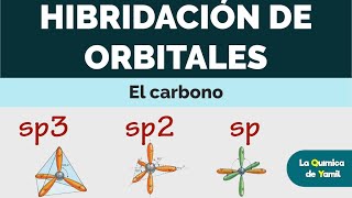 Hibridación de orbitales del carbono  sp3 sp2 sp [upl. by Nehpets]