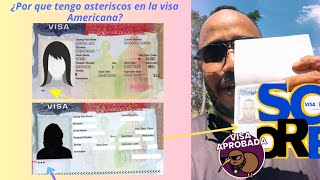 ¿Por que tengo asteriscos en la visa Americana [upl. by Lenod]