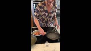 How to Poach Eggs by Chef Dominique Rizzo [upl. by Nita404]