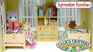 Sylvanian Families Calico Critters Angeles Bedtime Set Unboxing and Play  Kids Toys [upl. by Dlanigger684]