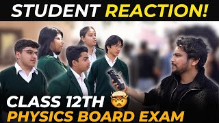 Class 12th Physics Board Exam🔥 Student Reaction  Exam Review 202324 [upl. by Lekar]