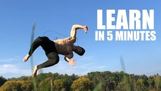 Learn How to Arabian Backflip 180  In 5 Minutes [upl. by Kirat]