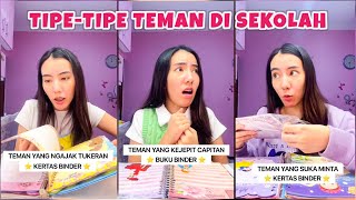 TIPE² TEMAN SEKOLAH‼️😌 Teman Yang Suka Koleksi Buku Kertas Binder ✨📖 [upl. by Valida]