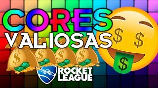 QUAIS SÃO AS CORES MAIS VALIOSAS DO ROCKET LEAGUE [upl. by Nalac990]