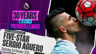 Premier League  Agueros Last Ever Goal for City [upl. by Jaclin]