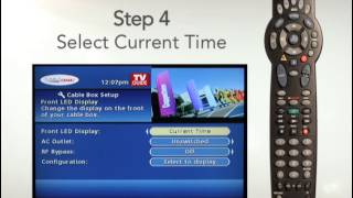 Cable ONE  Setting the Time on your Cable Box with Cable ONE [upl. by Mialliw810]