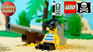 LEGO Pirates 1871 Pirates Cannon  Stop Motion Review [upl. by Oihsoy196]