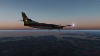 DME Arc in the Fairchild Swearingen Metroliner III  SA227 For XPlane 11 [upl. by Nilahs]