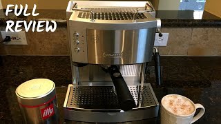 Delonghi EC 702 Manual Espresso Machine Review  Pouring Shots amp Vanilla Latte [upl. by Eedak659]