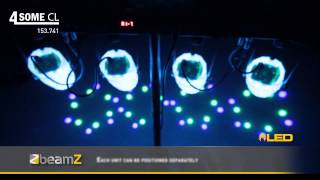 BeamZ 4Some Light Set 4x57 RGBW LEDs DMX Clear 153741 [upl. by Nakasuji]