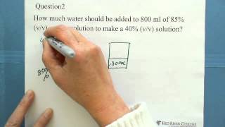 4 Concentration of a Solution Volume Percent  vv 2 [upl. by Travus129]