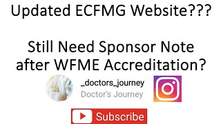 USMLE Updated ECFMG Website Do we still need to get an ECFMG sponsor note in 2024 [upl. by Huei637]