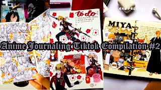 Anime Journaling Tiktok Compilation 2  Dead Papyrophiliacs Society [upl. by Lladnew536]