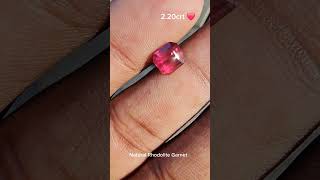 Natural Rhodolite Garnet ❤️ cushion cut 220crt 9470412705194778720398 [upl. by Adnileb212]