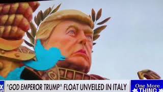 God Emperor Trump Viareggio Carnival Italy 2019 [upl. by Katharina489]