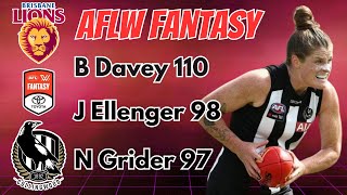 Brisbane Lions vs Collingwood Magpies AFLW Fantasy Game Review 2024 [upl. by Eadwine]