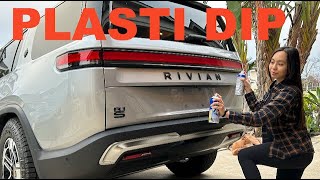 Plasti Dip Emblems Black  Rivian R1S How to [upl. by Hung]