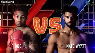 DDG VS NATE WYATT FULL FIGHT  YOUTUBE VS TIKTOK BOXING MATCH HIGHLIGHTS [upl. by Raimundo]