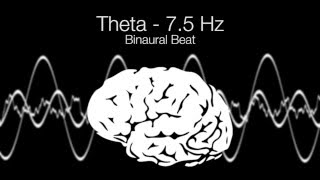 Creative Frequency Theta Binaural Beat  75Hz 1h Pure [upl. by Harley425]