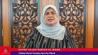 UCAPAN TAHUN BARU TIMBALAN MENTERI KKDW YB DATUK HJH RUBIAH HJ WANG [upl. by Haroldson849]