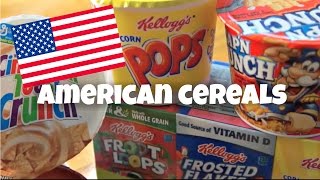 American Breakfast CEREAL Taste Test [upl. by Yankee]