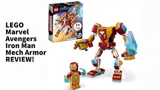 LEGO Marvel Avengers Iron Man Mech Armor REVIEW Set 76203 [upl. by Yonita]