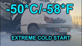 SEASON 2 EXTREME car cold start compilation  50C  s2 ep1  Odpalanie silnika przy mrozie 50 [upl. by Trenton]