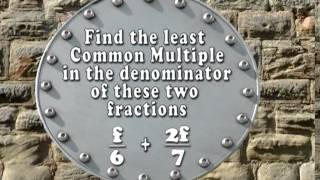 Adding and Subtracting with Unlike Denominators by Shmoop [upl. by Saile]