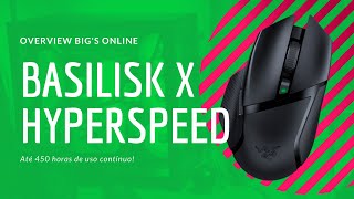 Até 450 HORAS de bateria sem fio  Razer Basilisk X Hyperspeed PTBR [upl. by Tullusus762]