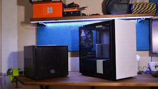 Карлик и хоббит  NZXT H210 Cooler Master Elite 110 [upl. by Inava]