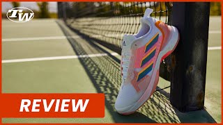 adidas Avacourt Tennis Shoe Review  made for female players of all levels with support amp cushioning [upl. by Dlorah]