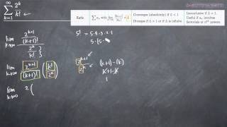 Ratio Test with Factorials KristaKingMath [upl. by Llednik]