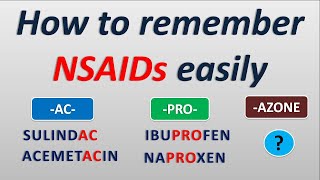 How to remember NSAIDs in easy way [upl. by Sulrac]