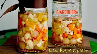 Italian Pickled Vegetables  🫙🥕🧅🌶🧄Giardiniera [upl. by Affay]