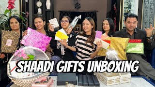 Shaadi Gifts Unboxing  Total kitni Salami mili Sistrology Fatima Faisal [upl. by Sherri]