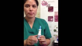 Nasal spray use correct technique [upl. by Scherman]