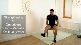 Quadriceps and Vastus Medialis Oblique VMO strengthening exercise 63 [upl. by Frazier3]