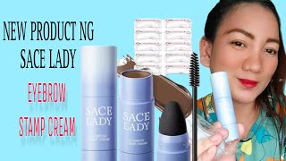 SACE LADY EYEBROW STAMP CREAM UNBOXING amp HONEST REVIEW TAYO BESH WATER PROOF AT SMUDGE NGA BA [upl. by Dorolice]