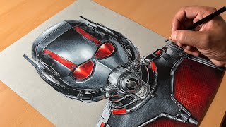 Drawing AntMan  Timelapse  Artology [upl. by Ecirtam]