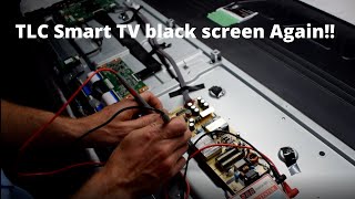 TV shuts downblack Screen TLC model 55S425CA backlight repair [upl. by Janina]