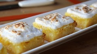 Lemon Bars  Easy Lemon Meringue Bars Recipe [upl. by Kiernan]