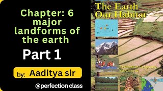 chapter 6  major landforms of the earth part 1 ncert class 6th geography [upl. by Carey]