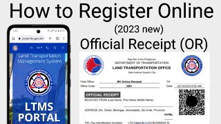 How to register in LTO online  online renewal of motor vehicle registration LTMS 2023 [upl. by Herrera609]