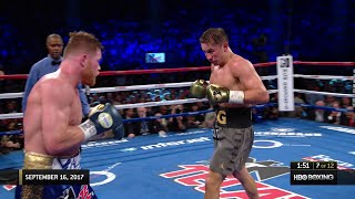 Classic Fight Canelo vs Golovkin 1 [upl. by Tessil]