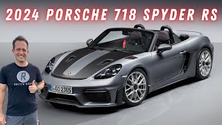 Is the 2024 Porsche 718 Spyder RS the ULTIMATE performance convertible car [upl. by Merrill926]