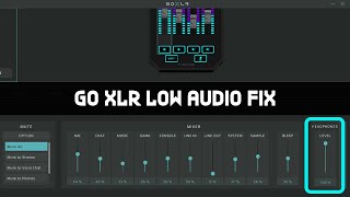 GO XLR Low Audio For Streams FIX [upl. by Anirdua]